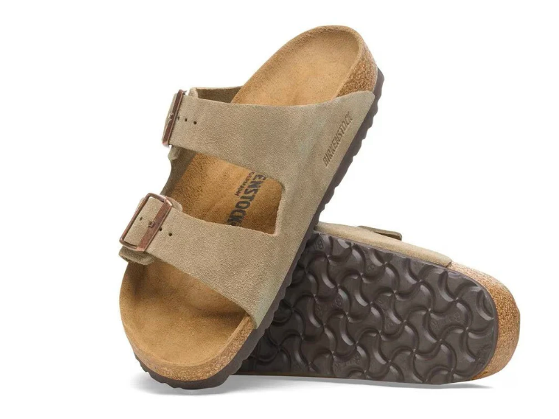 Birkenstock Arizona VL Suede Leather - Taupe Unisex Sandal