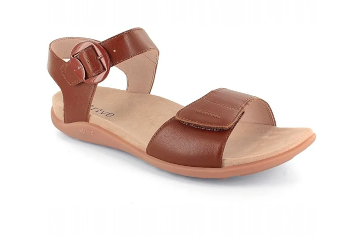 Strive Bay Women's Supportive Comfort Tan Sandal