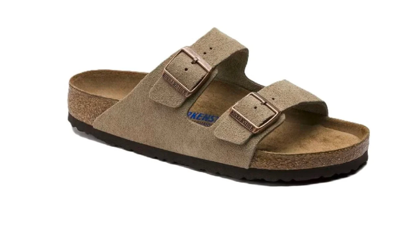 Birkenstock Arizona Soft Footbed Suede Unisex Sandal - Taupe