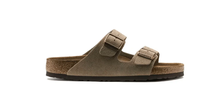 Birkenstock Arizona Soft Footbed Suede Unisex Sandal - Taupe