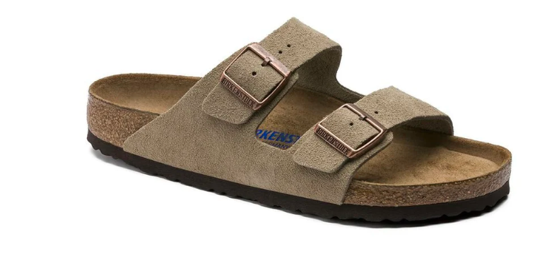 Birkenstock Arizona Soft Footbed Suede Unisex Sandal - Taupe