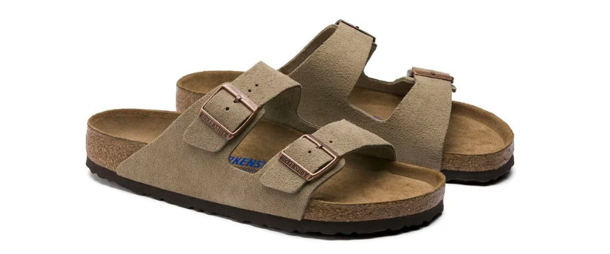 Birkenstock Arizona Soft Footbed Suede Unisex Sandal - Taupe
