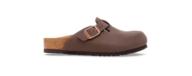 Birkenstock Kids Boston Unisex Birkibuc Clog Mocha