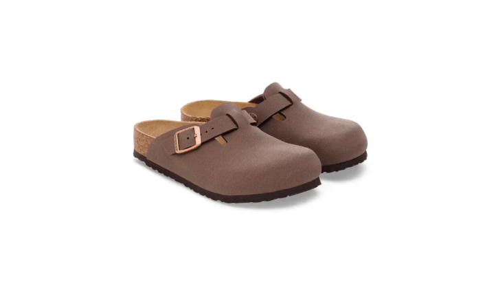 Birkenstock Kids Boston Unisex Birkibuc Clog Mocha