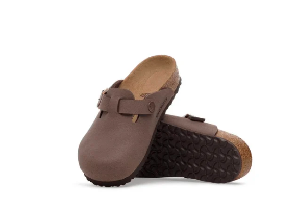 Birkenstock Kids Boston Unisex Birkibuc Clog Mocha