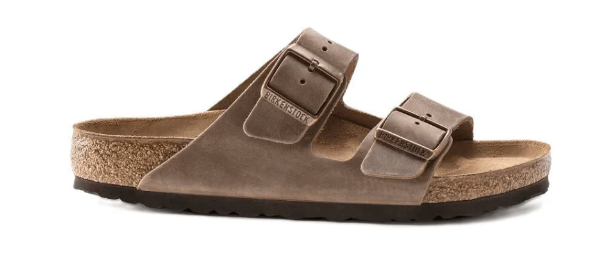 Birkenstock Unisex Arizona Oiled Leather Tabacco Brown Sandal Hard Footbed