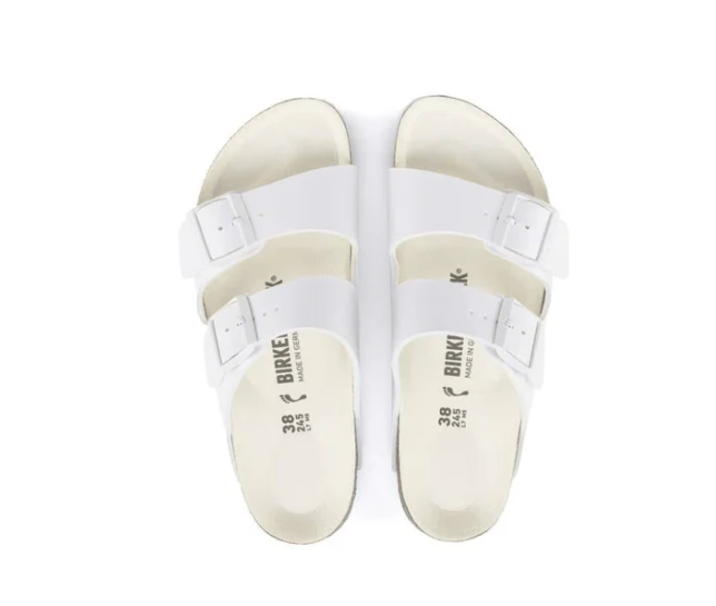 Birkenstock Unisex Arizona Birko-Flor Sandals - Triple White