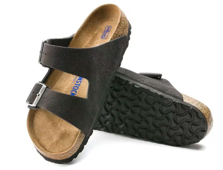 Birkenstock Arizona Suede Unisex Sandal - Velvet Gray