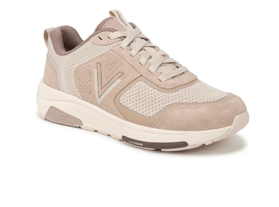 Vionic Women’s Walk Strider Knit Performance Walking Sneaker - Beige