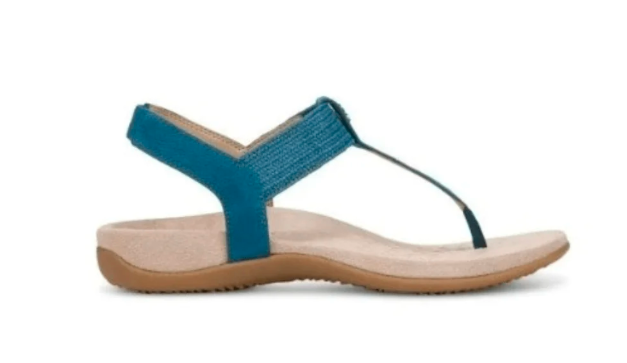 Vionic Brea Toe Post Slingback Sandal Celestial Teal Nubuck I9863L5403