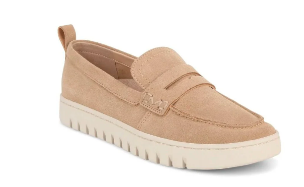Vionic Women's Uptown Loafer Sand Suede Shoes