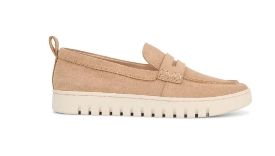 Vionic Women's Uptown Loafer Sand Suede Shoes