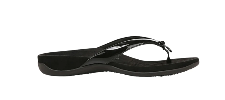 Vionic Women's Bella Toe Post Thong Leather with Arch Support Sandal