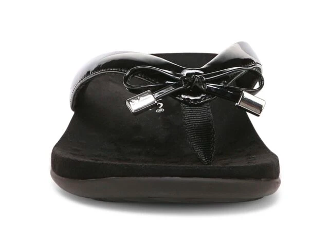 Vionic Women's Bella Toe Post Thong Leather with Arch Support Sandal