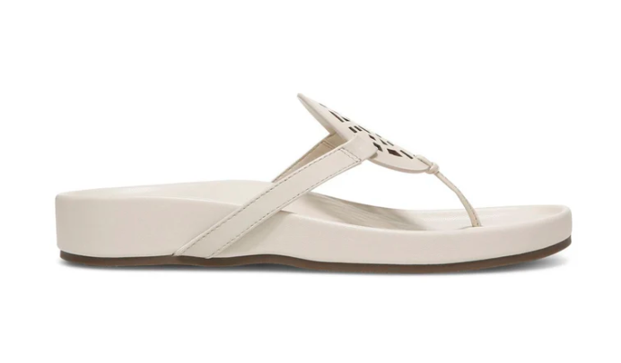 Vionic Women's Solari Sandal, Cream Leather