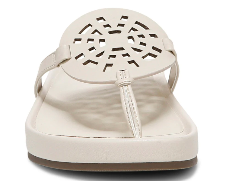 Vionic Women's Solari Sandal, Cream Leather