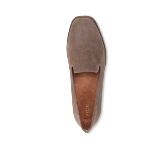 Vionic Women's Willa 2.0 Driftwood Leather Suede Loafer