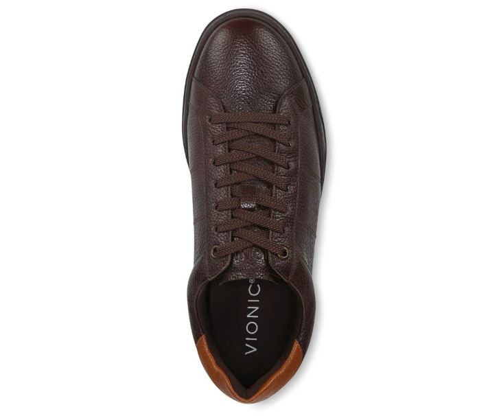 Vionic Men's Lucas II Lace Up - Chocolate Brown Leather Shoes