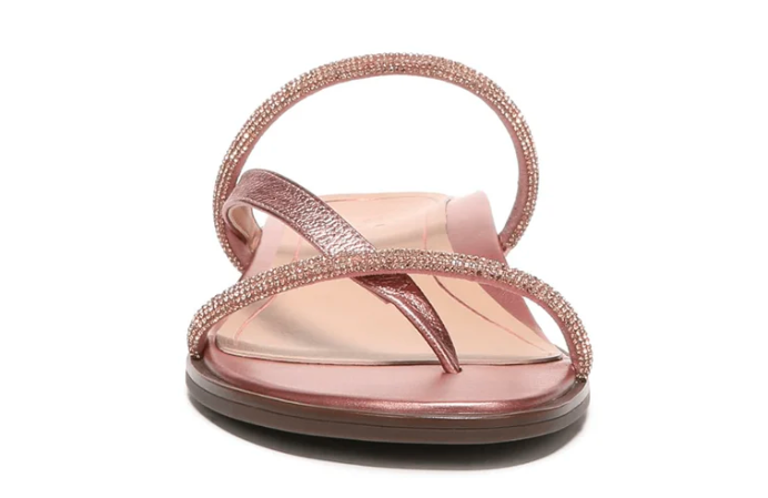 Vionic Women's Citrine Prism Supportive Strappy Sandal - Met Rose Gold