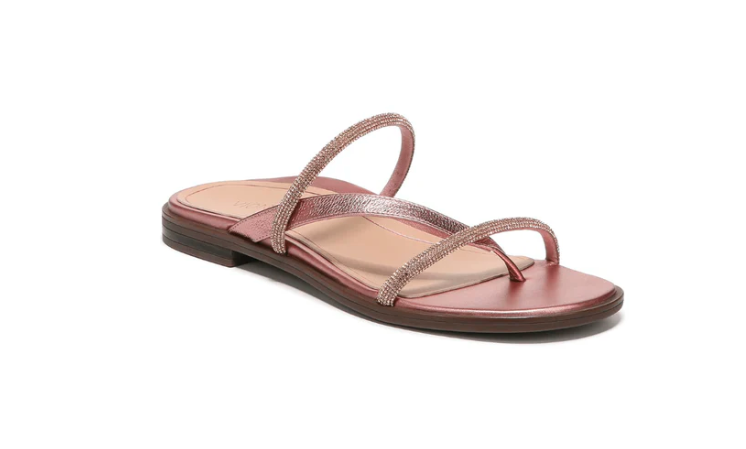 Vionic Women's Citrine Prism Supportive Strappy Sandal - Met Rose Gold