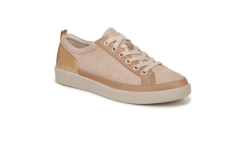 Vionic Women's Winny 2 Sneaker - Linen Canvas Gold