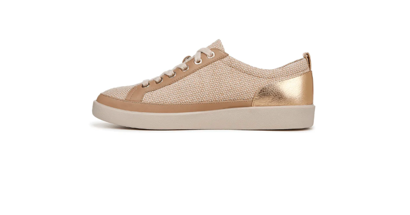 Vionic Women's Winny 2 Sneaker - Linen Canvas Gold