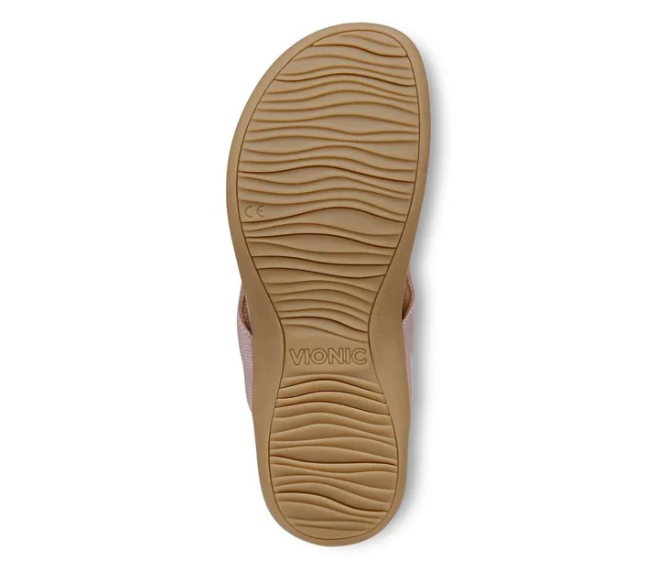 Vionic Women's Bella Toe Post Sandals with Arch Support - Magnolia