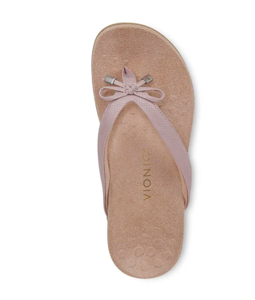 Vionic Women's Bella Toe Post Sandals with Arch Support - Magnolia