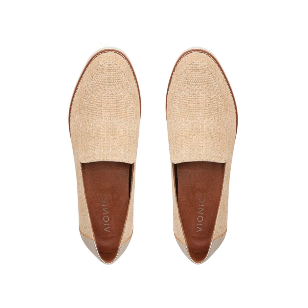 Vionic Women's Kensley Natural Beige Slip On Loafers