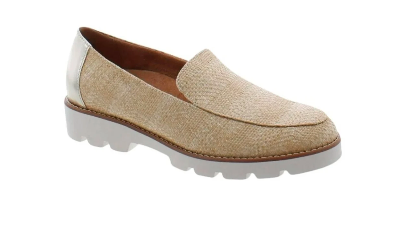 Vionic Women's Kensley Natural Beige Slip On Loafers