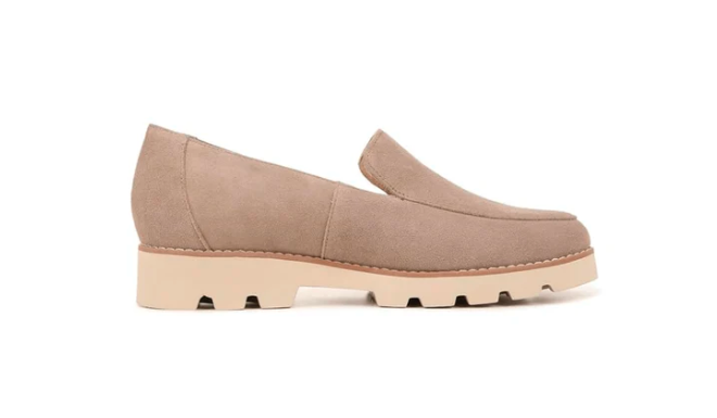 Vionic Women’s Kensley Slip-On Suede Loafers Casual Shoes - Taupe