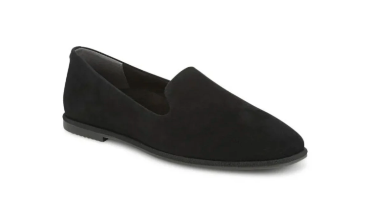 Vionic Women's Willa 2.0 Leather Suede Loafer - Black