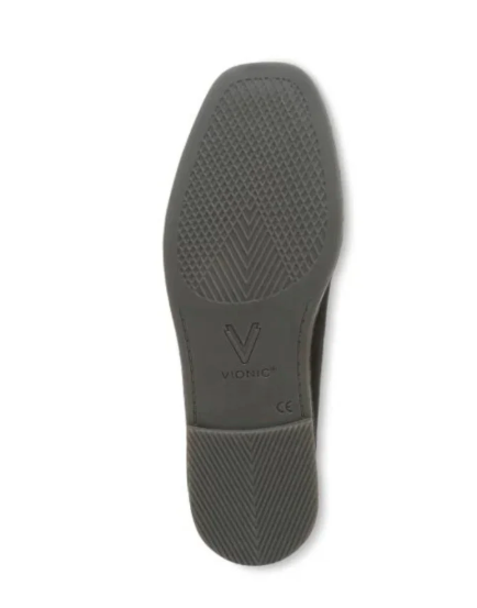 Vionic Women's Willa 2.0 Leather Suede Loafer - Black