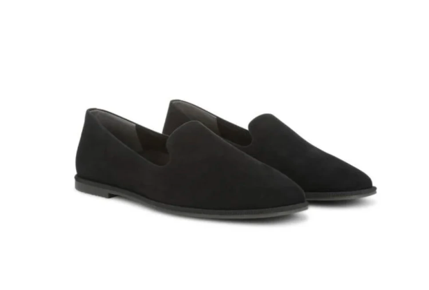 Vionic Women's Willa 2.0 Leather Suede Loafer - Black