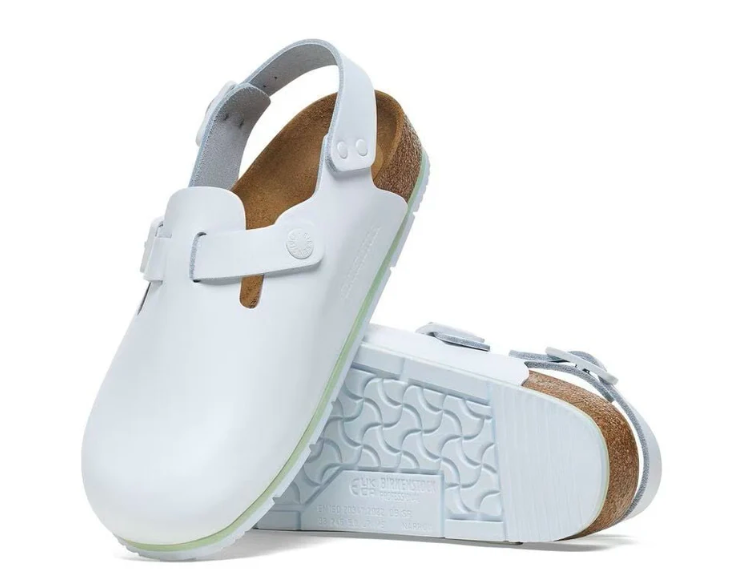 Birkenstock Tokio Pro White Leather Unisex Clog