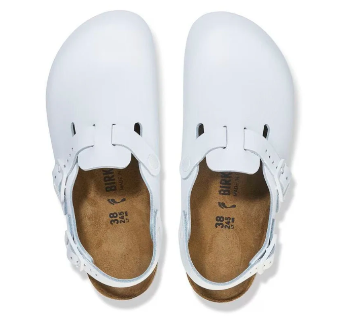 Birkenstock Tokio Pro White Leather Unisex Clog