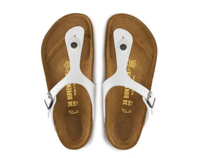 Birkenstock Gizeh Birko-Flor - White Unisex Sandal