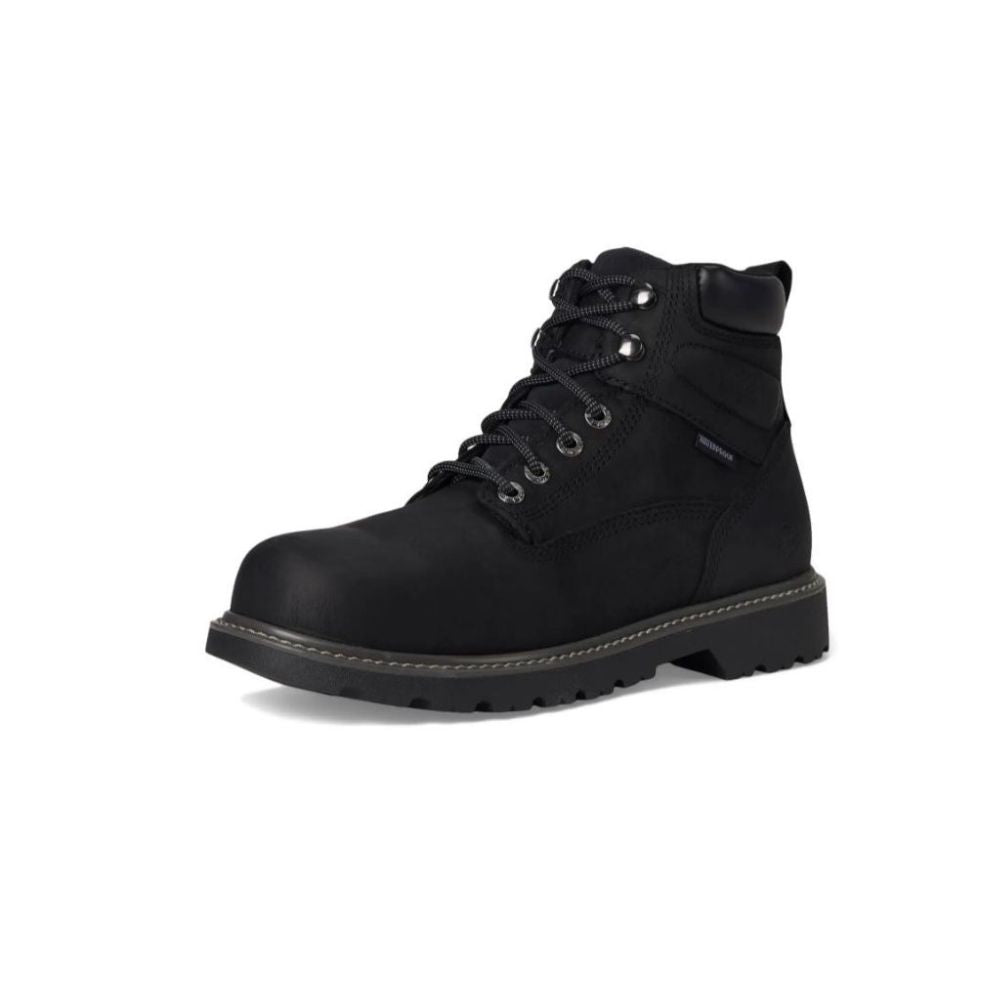 Wolverine Men's Floorhand Black Leather Waterproof 6" Work Boot W10691