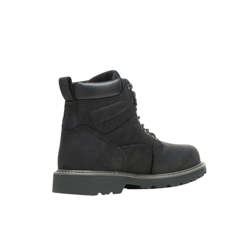 Wolverine Men's Floorhand Black Leather Waterproof 6" Work Boot W10691