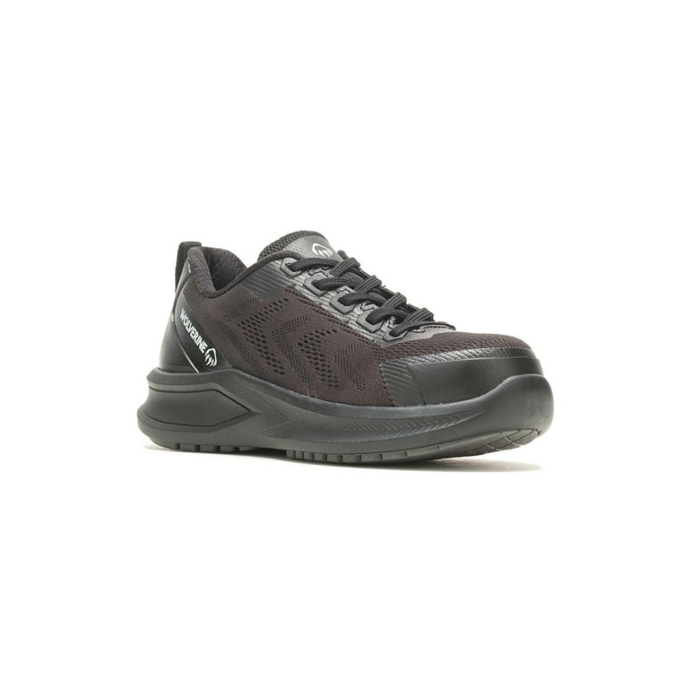 Wolverine Women's Bolt DuraShocks Knit CarbonMax Black Work Shoes