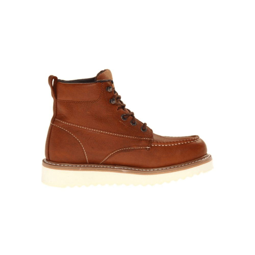 Wolverine Work Wedge Brown W08288 6" Soft Toe Safety Boot