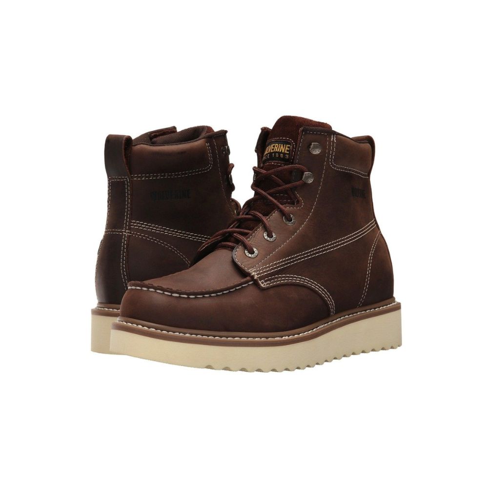 Wolverine Men's Loader 6" Wedge Brown Work Boot W10744