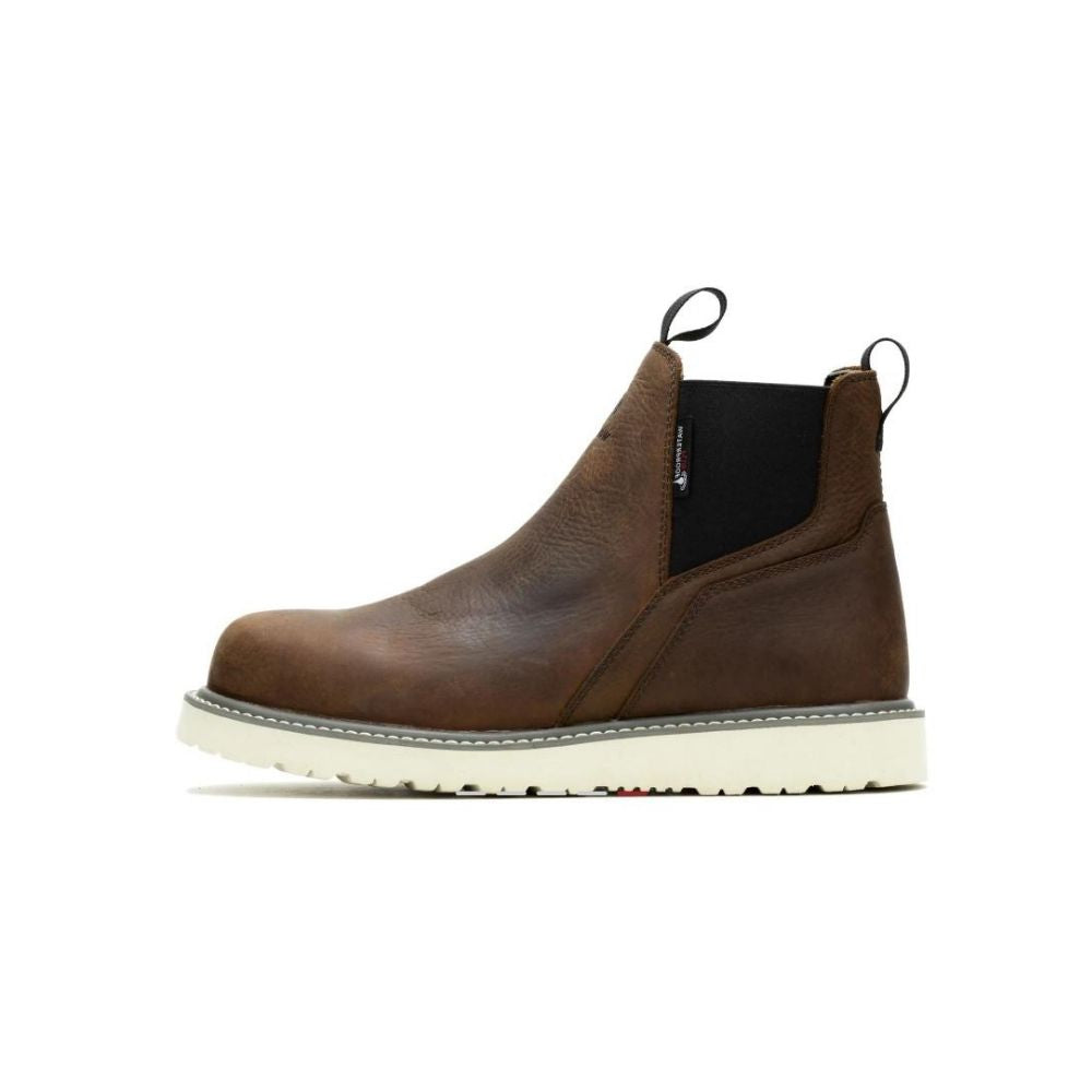 Wolverine Men's Trade Wedge Brown Waterproof Steel Toe Romeo W231101