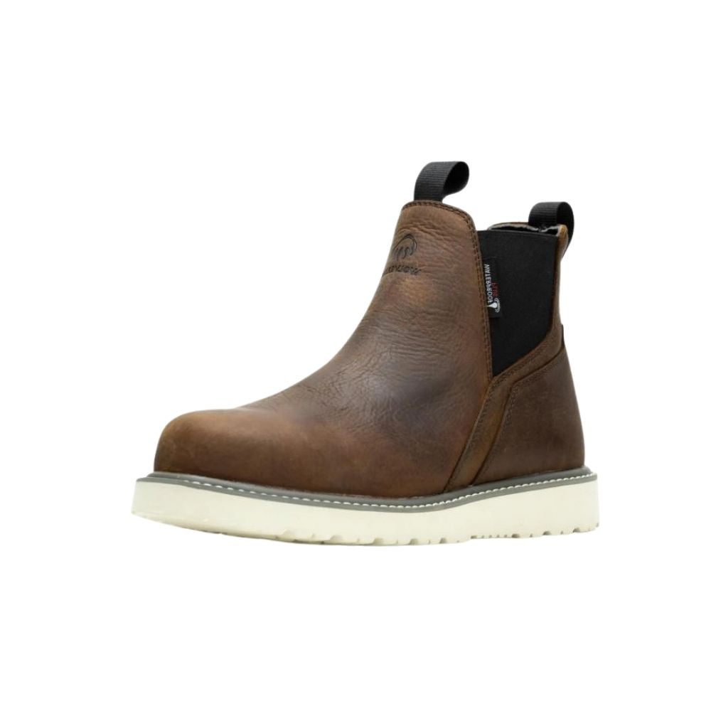 Wolverine Men's Trade Wedge Brown Waterproof Steel Toe Romeo W231101