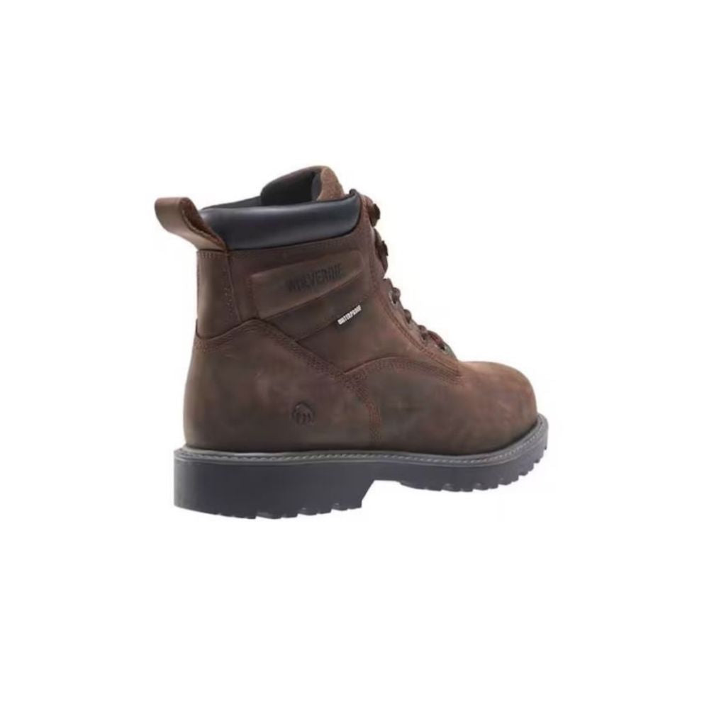 Wolverine Floorhand Dark Brown Waterproof 6" Men's Work Boot