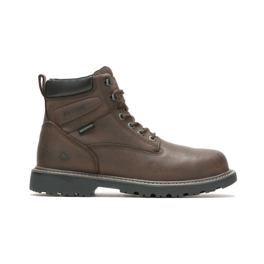 Wolverine Floorhand Dark Brown Waterproof 6" Men's Work Boot