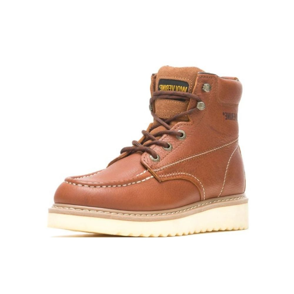 Wolverine Men's Moc-Toe Steel-Toe EH 6" Work Honey Boot W08289