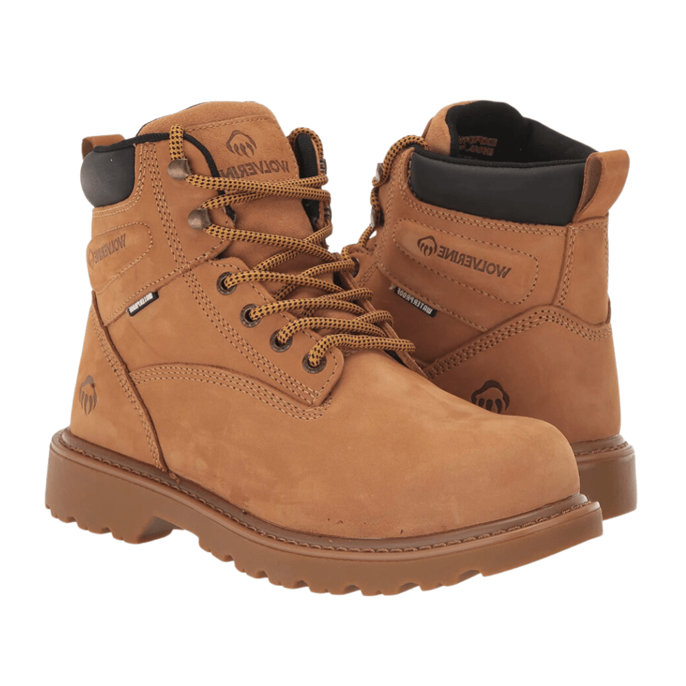 Wolverine Men's Floorhand Waterproof Steel Toe 6" Wheat Work Boot W221021