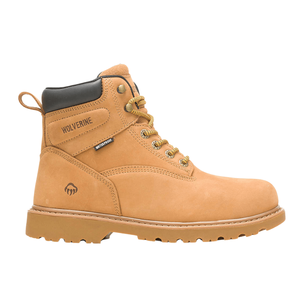 Wolverine Men's Floorhand Wheat Waterproof Steel Toe 6 Inch Work Boot W10632