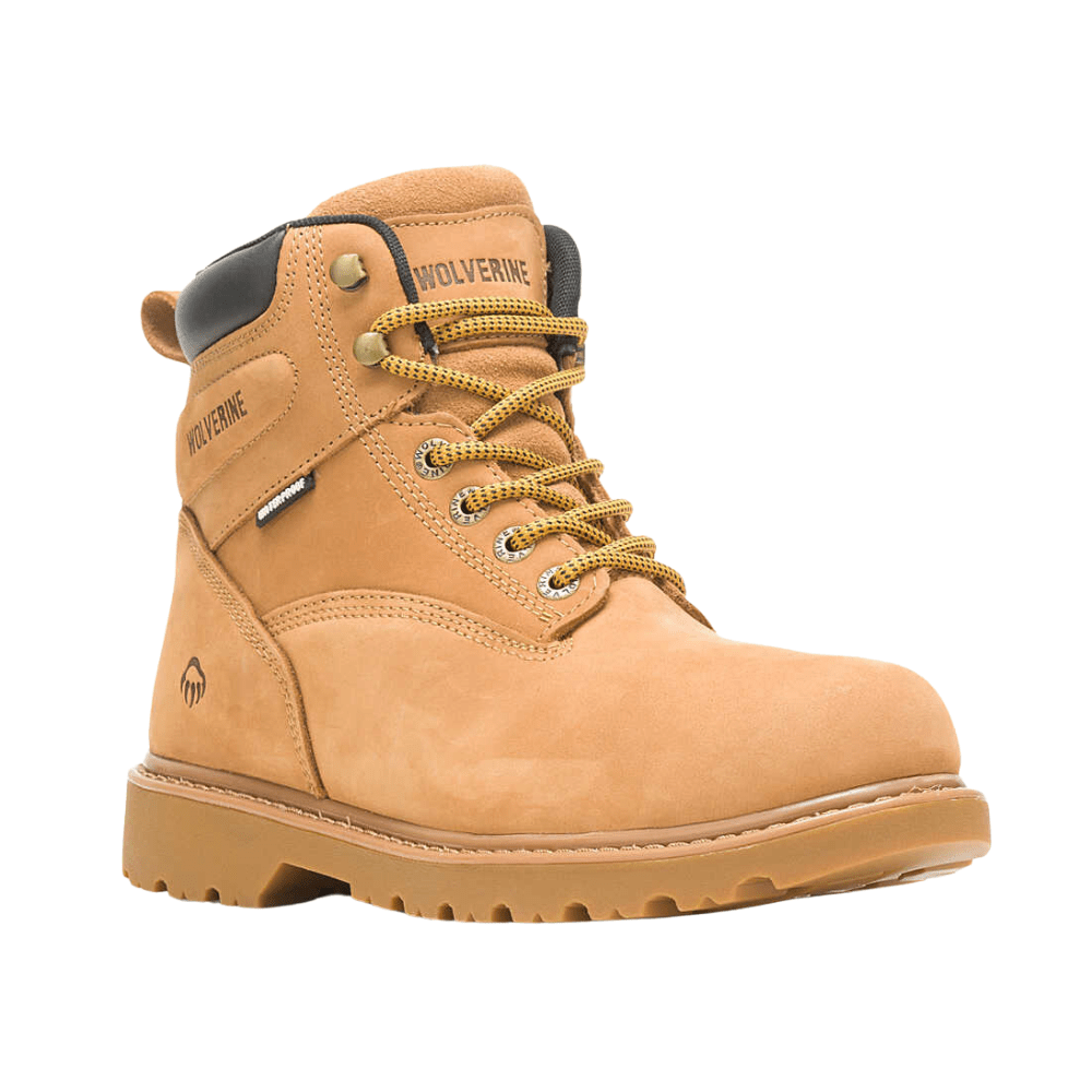 Wolverine Men's Floorhand Wheat Waterproof Steel Toe 6 Inch Work Boot W10632